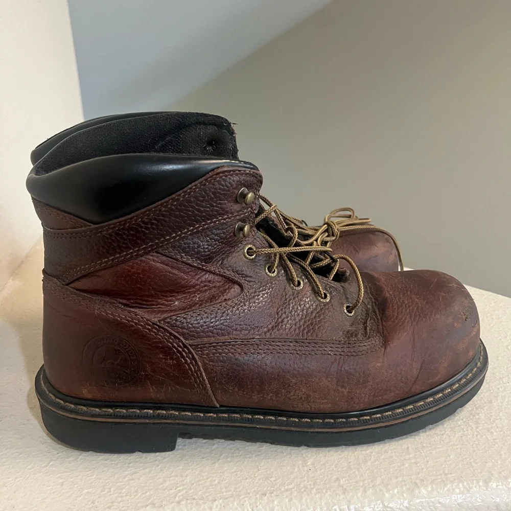 Irish Setter Men’s Ramsey Brown Leather Soft Toe Work Construction Boots size 12